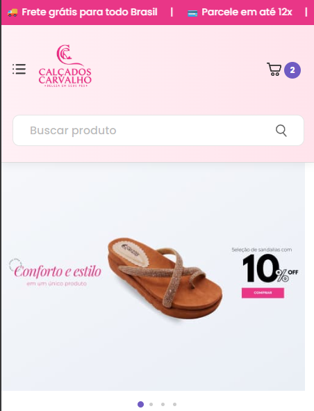 E-commerce Calçados Carvalho